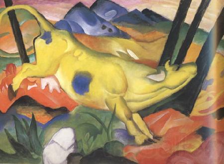 Franz Marc Yellow Cow (mk34) France oil painting art
